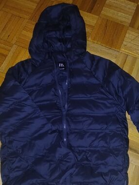 Zara Kids Black Hooded Puffer Jacket